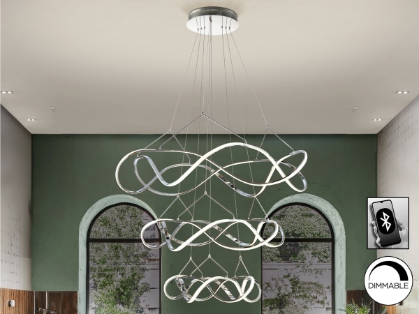 Подвесной светильник Molly 3 кольца 110Ø BLUETOOTH от интернет-магазина IDODOM.RU