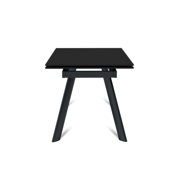 Стол раскладной Stone (120+30+30), керамика матовая черная от интернет-магазина IDODOM.RU