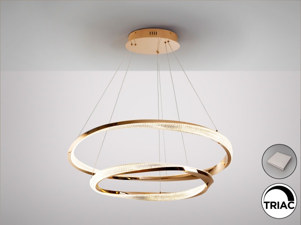 Люстра Orbitas 2L золотая от интернет-магазина IDODOM.RU