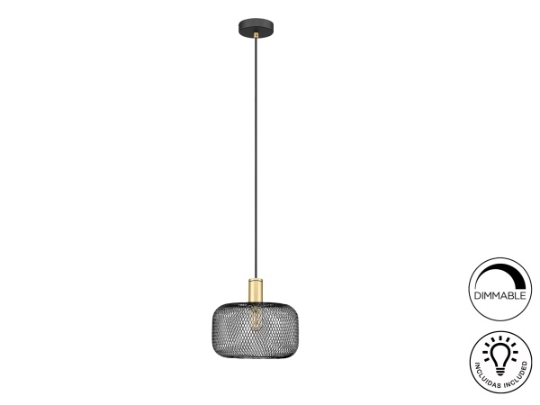 Подвесной светильник Osiris 1L черно-золотой от интернет-магазина IDODOM.RU