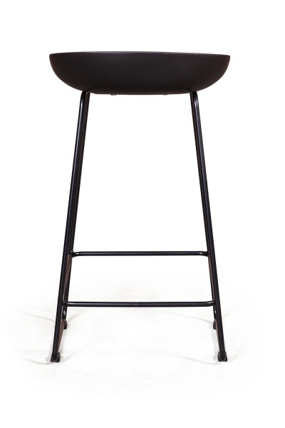 Стул полубарный Leo пластик черный от интернет-магазина IDODOM.RU