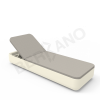 Шезлонг Grace Bone Brown, Light grey