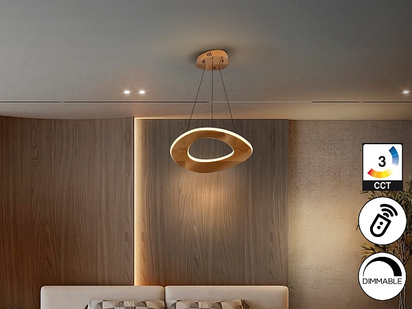 Mirena Люстра 1L розовое золото D50 от интернет-магазина IDODOM.RU