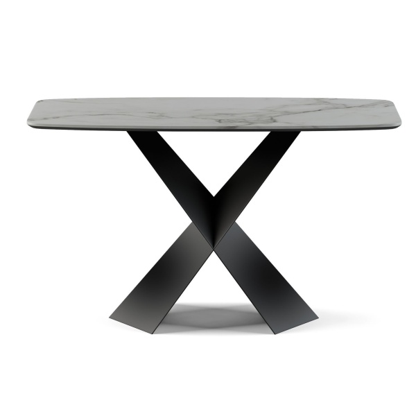 Консоль Tyler 130 керамика матовая, белая от интернет-магазина IDODOM.RU