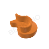 Модульная скамья Double curve модуль 3 Orange