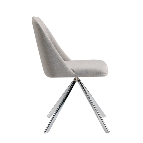 Поворотный стул Espacio Malva F3216 /4020 серый от интернет-магазина IDODOM.RU