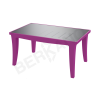 Стол Province со стеклом Royal Purple