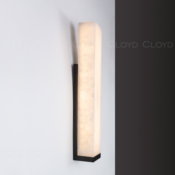 Бра Cloyd ISOKRAT-C W1 / выс. 50 см - алебастр - черный (арт.20806) от интернет-магазина IDODOM.RU