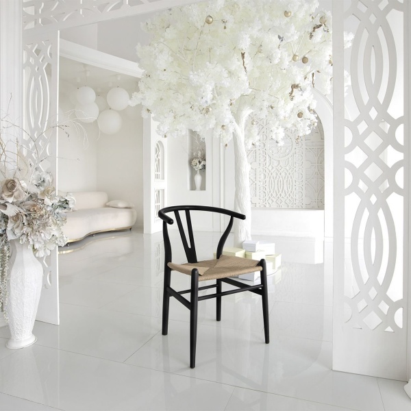 Стул Edvin, бук натуральный (покрытие  - эмаль черная) от интернет-магазина IDODOM.RU