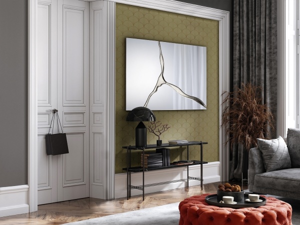 Прямоугольное зеркало Surcos серебряное 80X120 от интернет-магазина IDODOM.RU