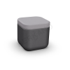 Пуф Grace черного цвета, аксессуар серого цвета
