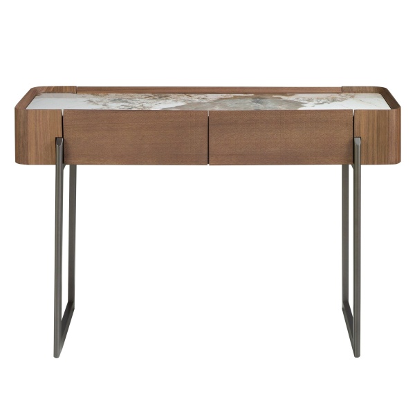 Консоль прямоугольная 3254/437-X из ореха и керамики от интернет-магазина IDODOM.RU