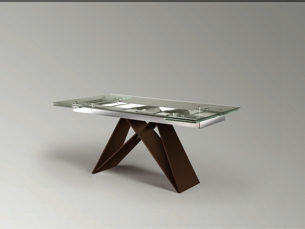 Mika Обеденный стол раздвижной коричневый 160/220 от интернет-магазина IDODOM.RU