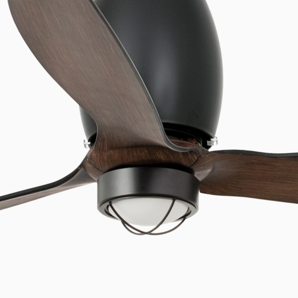 Потолочный вентилятор Eterfan LED  мат. черный/деревянный от интернет-магазина IDODOM.RU