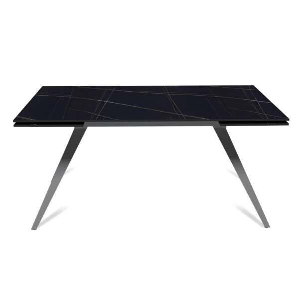 Стол раскладной Asti (160+40+40), керамика матовая Black Gold от интернет-магазина IDODOM.RU