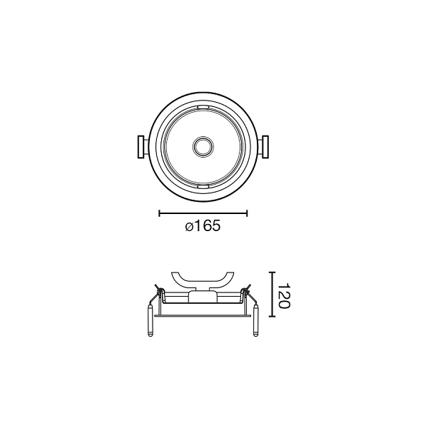 Встраиваемый светильника Ortic черный 4000K 20 ° от интернет-магазина IDODOM.RU
