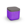 Пуф Grace сиреневого цвета, аксессуар графитового цвета