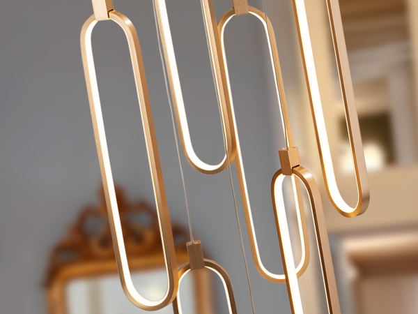 Colette Люстра 14L розовое золото DIM от интернет-магазина IDODOM.RU