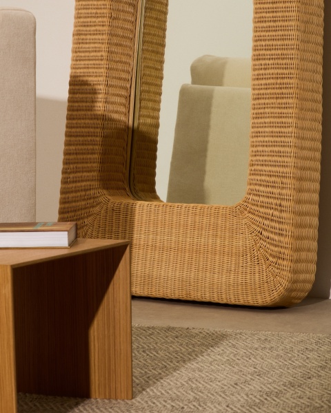 Зеркало из ротанга Zilna 58 x 120 см от интернет-магазина IDODOM.RU