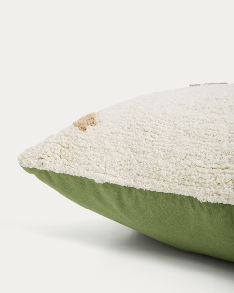 Подушка напольная Epifania белый хлопок с разноцветными точками от интернет-магазина IDODOM.RU