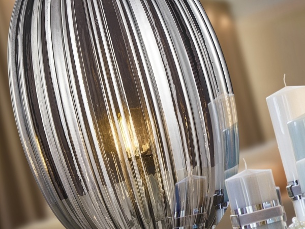 Настольная лампа Ovila 1L дымчатый Ø20 от интернет-магазина IDODOM.RU