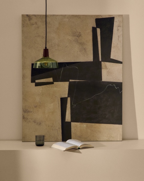 Fida Зеленый абстрактный холст 118 x 94 см от интернет-магазина IDODOM.RU