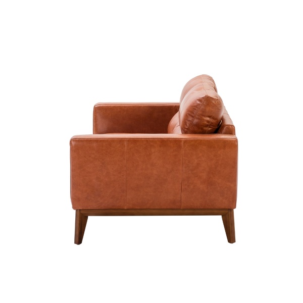 Диван из кожи KF1016-2P /6046 светло-коричневый от интернет-магазина IDODOM.RU