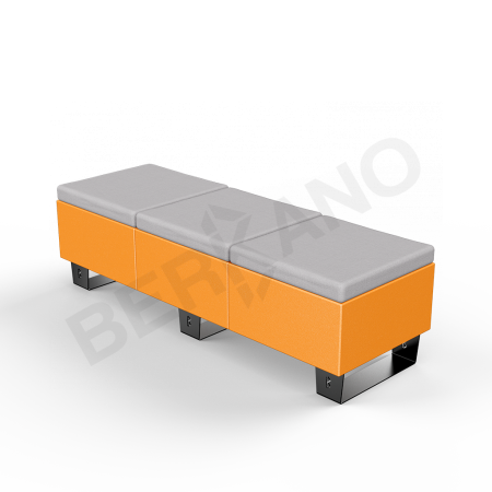 Скамейка Brick 180 Orange, Gray