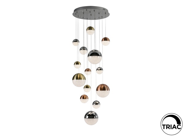 Люстра Sphere 14L разноцветная D60 DIMABLE от интернет-магазина IDODOM.RU