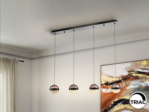 Подвесной светильник Orbes 4L черный хром от интернет-магазина IDODOM.RU