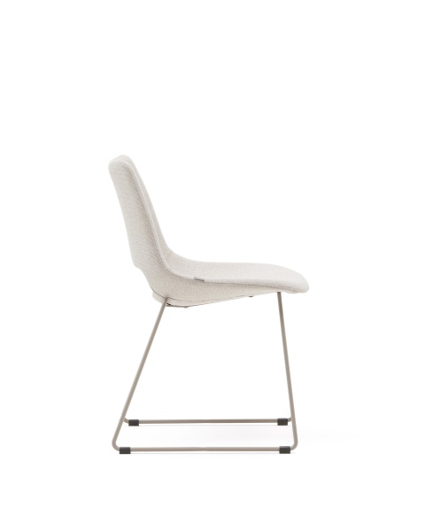 Стул Zahara бежевого цвета со стальными ножками от интернет-магазина IDODOM.RU