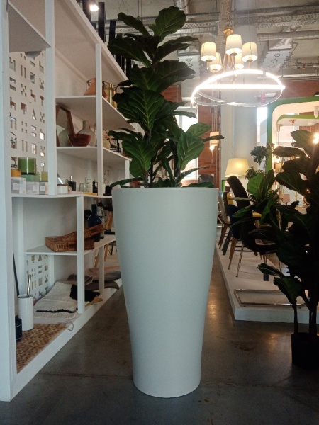 Кашпо Curvada серое 100 см от интернет-магазина IDODOM.RU