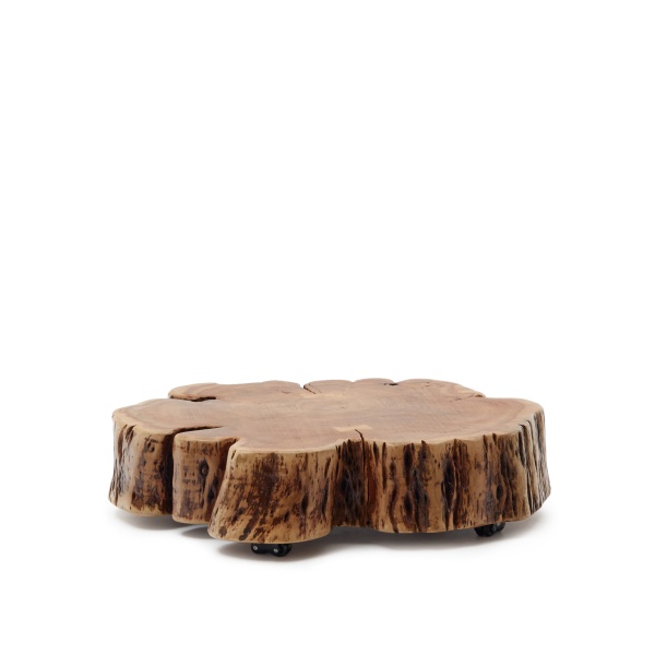 Журнальный столик Essi из массива акации на колесиках Ø 90 x 60 см от интернет-магазина IDODOM.RU