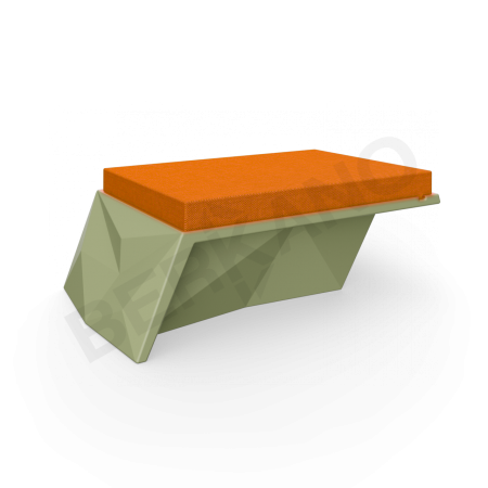 Угловой модуль Quaro с подушками Olive green, Orange