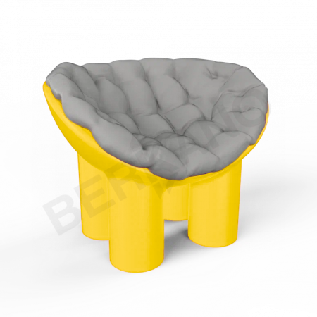 Кресло SLON Yellow, Gray