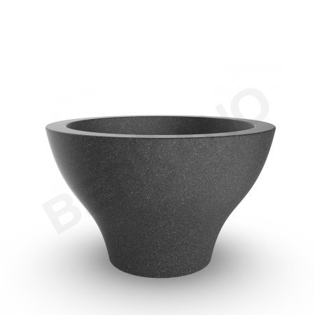 Кашпо Vetro 75 DB Black Granite