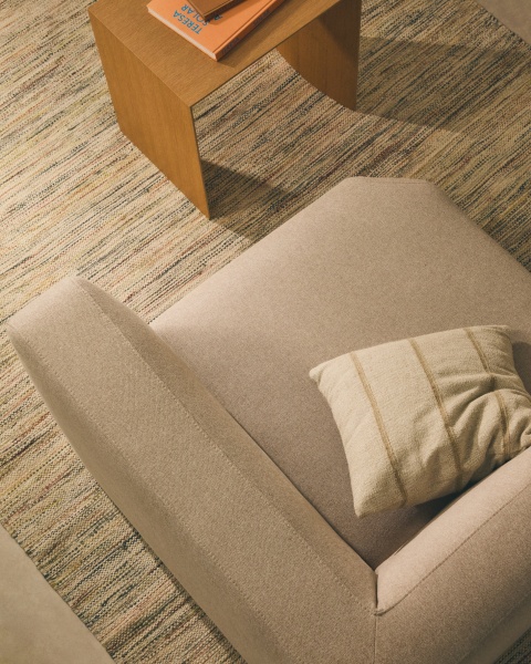 Угловой модульный диван Neom бежевого цвета 75 см от интернет-магазина IDODOM.RU