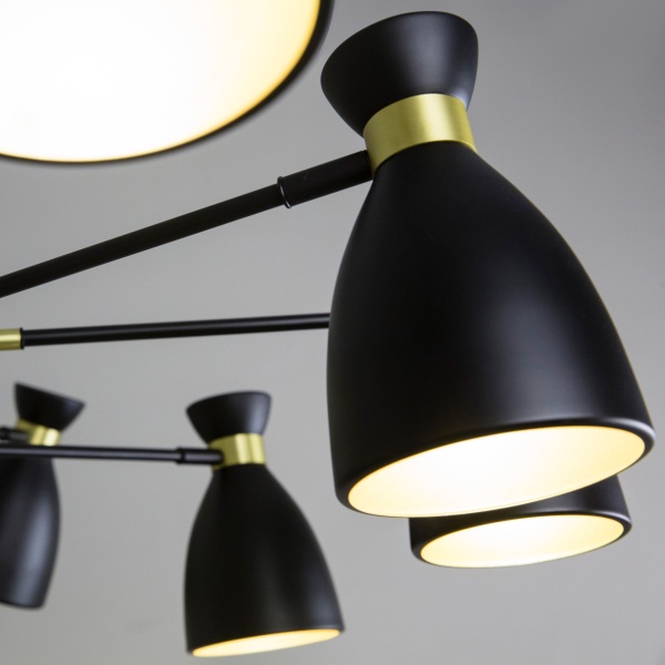 Люстра Retro L12  черная от интернет-магазина IDODOM.RU