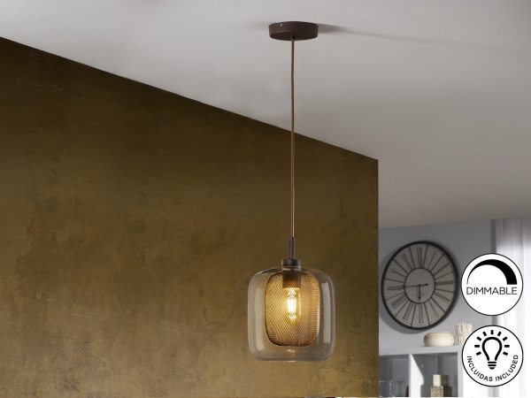 Подвесной светильник Fox 1L шоколадный от интернет-магазина IDODOM.RU