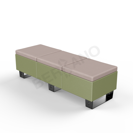 Скамейка Brick 180 Olive green, Cappuccino