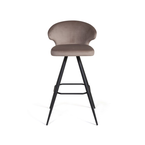 Стул полубарный Richard поворотный 360 градусов, бархат бежевый 5 от интернет-магазина IDODOM.RU