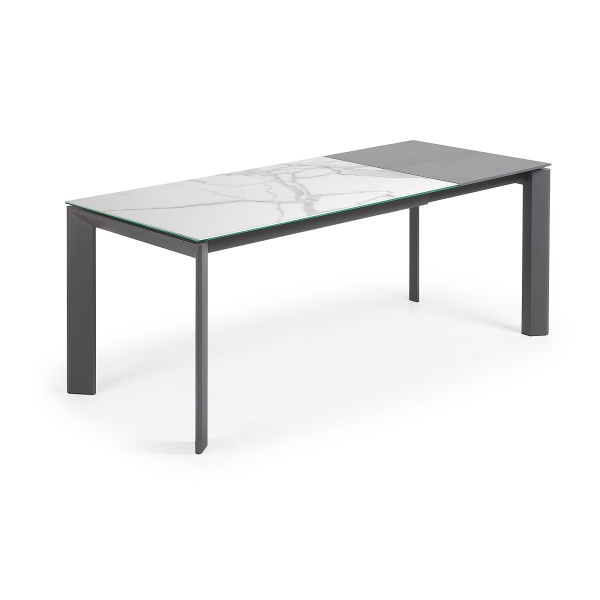 Стол Atta 140 (200) x90 антрацит, керамика от интернет-магазина IDODOM.RU