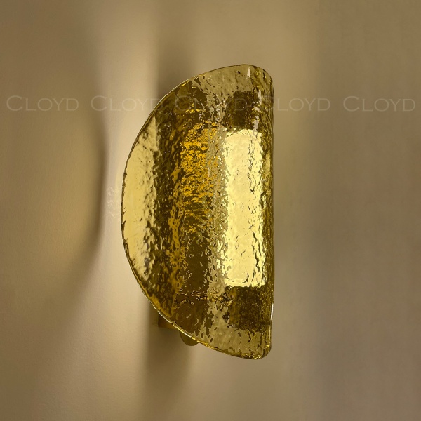 Бра Cloyd CARUDO W1 / золото - янтарн. стекло (арт.20370) от интернет-магазина IDODOM.RU