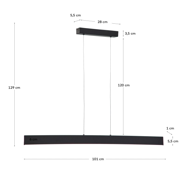 Boadella Подвесной светильник в черном цвете от интернет-магазина IDODOM.RU