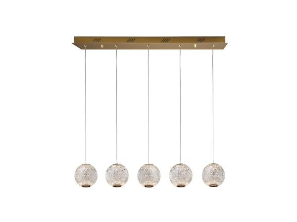 Линейный подвес Austral LED 5L золото от интернет-магазина IDODOM.RU