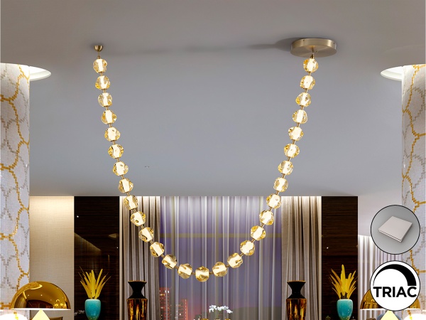 Люстра Zaria II 29L- бронзовый/золотой DIM от интернет-магазина IDODOM.RU