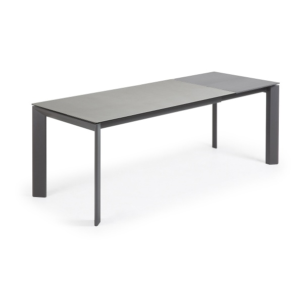 Стол Atta 160 (220) x90 антрацит керамика от интернет-магазина IDODOM.RU