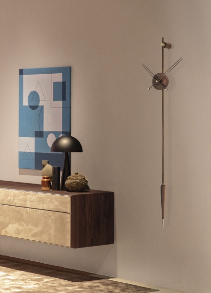 Часы настенные Punto y Coma Premium Walnut от интернет-магазина IDODOM.RU