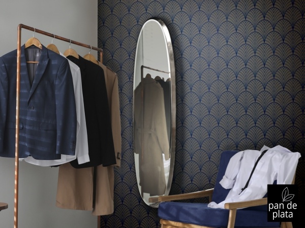 Зеркало Aries овальное 136x36 серебряное от интернет-магазина IDODOM.RU