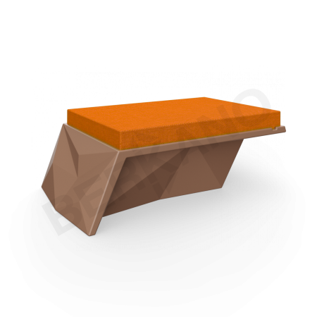 Угловой модуль Quaro с подушками Brown, Orange